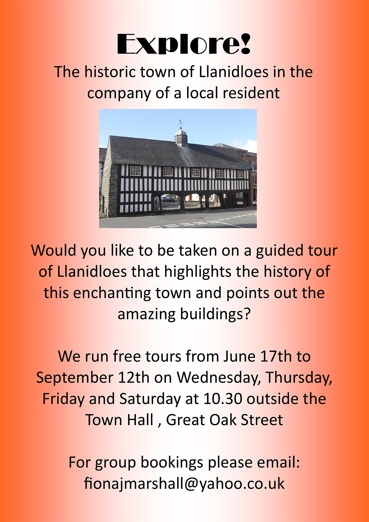 Free guided town walks