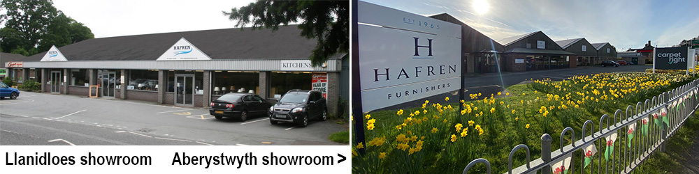 Hafren Furnishers Showrooms in Llanidloes and Aberystwyth