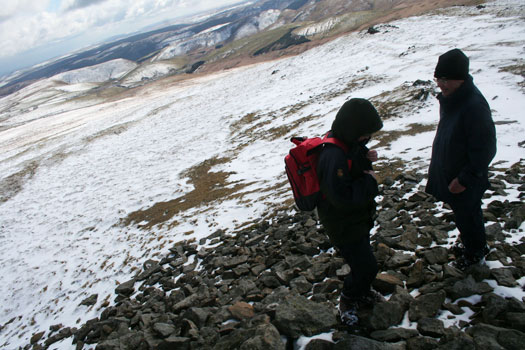 View from summit of Plynlimon