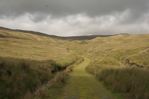 The approach to Pumlumon Fawr from Eisteddfa Gurig