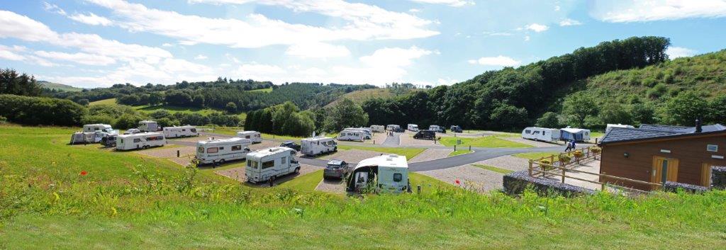 Panoramic view of Red Kite Touring Park