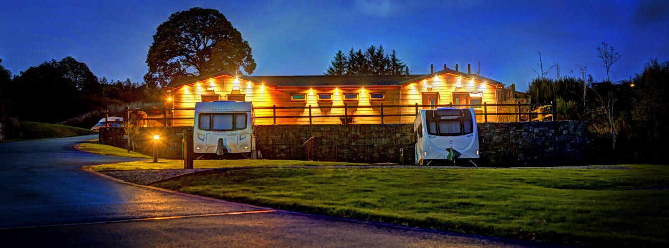 Amenities block of Red Kite Touring Park